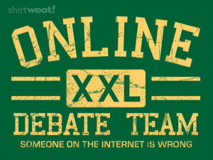 Woot Shirt, Online Debate Team